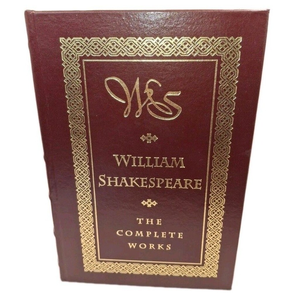 William Shakespeare Complete Works leather Hardcover Collectible Book